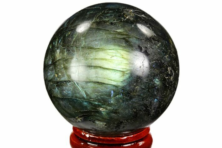 Flashy, Polished Labradorite Sphere - Great Color Play #105789